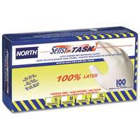 Sensi-Task Disposable Gloves, Large, Latex, 5-mil, Powder-Free, White Ottawa Fastener Supply