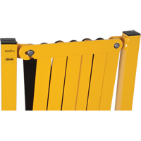 Barri&egrave;re extensible, 37" h x 11' lo, Noir/Jaune Ottawa Fastener Supply
