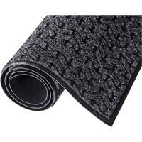 Tire-Track Entrance Mat, Wiper/Scraper, 4' x 6' x 3/8", Charcoal Ottawa Fastener Supply