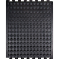 Anti-Fatigue Dome Matting, Bubbled, 3' x 4' x 1/2", Black, Rubber Ottawa Fastener Supply