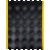 Anti-Fatigue Dome Matting, Bubbled, 3' x 4' x 1/2", Black, Rubber Ottawa Fastener Supply