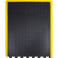 Anti-Fatigue Dome Matting, Bubbled, 3' x 4' x 1/2", Black, Rubber Ottawa Fastener Supply