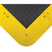 ErgoDeck<sup>®</sup> Non-Slip Mat No.552, PVC, 3-1/2' W x 4' L, 7/8" Thick, Black/Yellow SDM656 | Ottawa Fastener Supply
