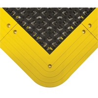 ErgoDeck<sup>®</sup> Non-Slip Mat No.553, PVC, 3-1/2' W x 4' L, 7/8" Thick, Black/Yellow SDM661 | Ottawa Fastener Supply
