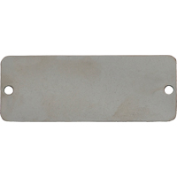 Blank Tags, Stainless Steel, 2" W x 1" H Ottawa Fastener Supply