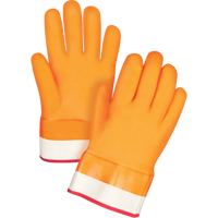 Gants doubl&eacute;s pour l'hiver r&eacute;sistants aux produits chimiques, Taille Grand/9, 10" lo, PVC, Doublure en Molleton de mousse, Gant de calibre hiver Ottawa Fastener Supply