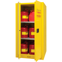 Flammable Storage Cabinet, 60 gal., 2 Door, 34" W x 65" H x 34" D SDN648 | Ottawa Fastener Supply