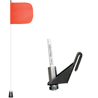 Tiges de s&eacute;curit&eacute; pour travaux l&eacute;gers Safety Whip, Fixation Fen&ecirc;tre, Hauteur 5', Orange Ottawa Fastener Supply