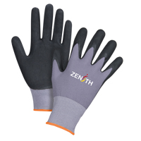 Gants ZX-1 de premi&egrave;re qualit&eacute; compatibles avec les &eacute;crans tactiles, 7/Petit, R&ecirc;vetement Nitrile/Mousse de nitrile, Calibre 15, Enveloppe en Nylon Ottawa Fastener Supply