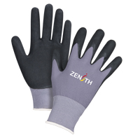 Gants ZX-1 de premi&egrave;re qualit&eacute; compatibles avec les &eacute;crans tactiles, 8/Moyen, R&ecirc;vetement Nitrile/Mousse de nitrile, Calibre 15, Enveloppe en Nylon Ottawa Fastener Supply