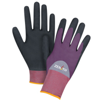 Gants enduits de premi&egrave;re qualit&eacute; ZX-2, 7/Petit, R&ecirc;vetement Nitrile/Mousse de nitrile, Calibre 18, Enveloppe en Nylon Ottawa Fastener Supply