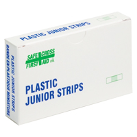 Junior Strips Bandages, Rectangular/Square, 1-1/2", Plastic, Non-Sterile Ottawa Fastener Supply