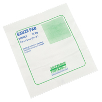 Gauze , Pad, 3" L x 3" W, Sterile, Medical Device Class 1 Ottawa Fastener Supply