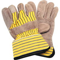 Double-Palm Fitters Gloves, Large, Split Cowhide Palm, Cotton Inner Lining Ottawa Fastener Supply