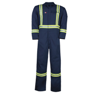 Westex UltraSoft&reg; Unlined Coveralls, Size 34/36, Navy Blue, 12.4 cal/cm2 Ottawa Fastener Supply