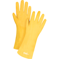 Rough-Finish Chemical-Resistant Gloves, Size 9, 14" L, PVC, Interlock Inner Lining, 47-mil Ottawa Fastener Supply