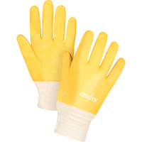 Rough-Finish Chemical-Resistant Gloves, Size 9, 10" L, PVC, Interlock Inner Lining, 47-mil Ottawa Fastener Supply