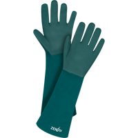 Gants verts &agrave; double enduit, 18" lo, PVC, Doublure en Jersey de coton, 70 mils Ottawa Fastener Supply