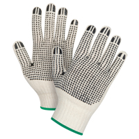 Gants tricot&eacute;s de poids lourd &agrave; deux c&ocirc;t&eacute;s avec pois, Poly/coton, Deux c&ocirc;t&eacute;s, Calibre 7, Moyen Ottawa Fastener Supply