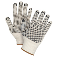 Heavyweight Double-Sided Dotted String Knit Gloves, Poly/Cotton, Double Sided, 7 Gauge, Large SEE945 | Ottawa Fastener Supply