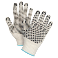 Heavyweight Double-Sided Dotted String Knit Gloves, Poly/Cotton, Double Sided, 7 Gauge, X-Large SEE946 | Ottawa Fastener Supply