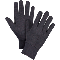 Jersey Gloves, Large, Brown, Unlined, Knit Wrist SEE950 | Ottawa Fastener Supply