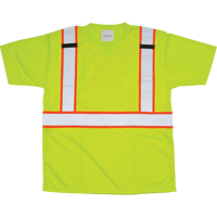 CSA Compliant T-Shirt, Polyester, Medium, High Visibility Lime-Yellow SEF109 | Ottawa Fastener Supply