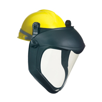 Uvex&reg; Bionic Faceshield with Hardhat Adapter, Polycarbonate Ottawa Fastener Supply