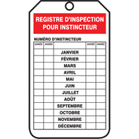 Inspection Tags, Plastic, 3-1/8" W x 5-7/8" H, French Ottawa Fastener Supply