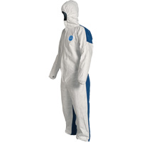 Hooded Coveralls, 4X-Large, Blue/White, Tyvek&reg; 400 D Ottawa Fastener Supply