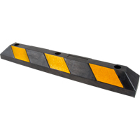 Parking Curb, Rubber, 3' L, Black/Yellow SEH140 | Ottawa Fastener Supply