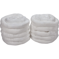 Remblais tubulaire absorbant, Huile seulement, Absorption 45 gal., 3" la x 10' lo, Pqt de 10 Ottawa Fastener Supply