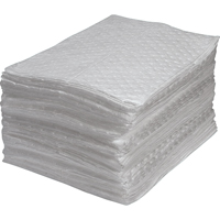 Premium Fine Fibre Sorbent Pads, Oil Only, 15" x 17", 30 gal. Absorbancy Ottawa Fastener Supply