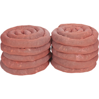 Remblais tubulaires absorbants, Mati&egrave;res dangereuses, Absorption 45 gal., 3" la x 10' lo, Pqt de 10 Ottawa Fastener Supply