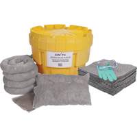 Large-Capacity Spill Kit, Universal, Overpack/Salvage Drum, 20 US gal. Absorbancy Ottawa Fastener Supply
