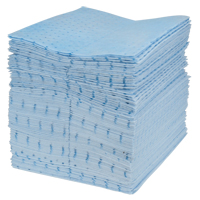 Premium Blue Bonded Sorbent Pads, Oil Only, 15" x 18", 30 gal. Absorbancy Ottawa Fastener Supply