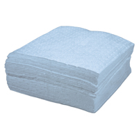 Premium Blue Bonded Sorbent Pads, Oil Only, 15" x 17", 8 gal. Absorbancy Ottawa Fastener Supply