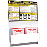 GHS Information Stations, English & French, Binders Included SEJ589 | Ottawa Fastener Supply