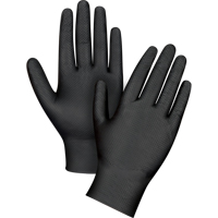 Heavyweight Tactile Grip Examination Gloves, Large, Nitrile, 8-mil, Powder-Free, Black SEK263 | Ottawa Fastener Supply
