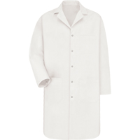 Lab Coat, Poly-Cotton, Small, White Ottawa Fastener Supply