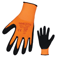 Horizon™ Work Gloves, 8/Medium, Rubber Latex Coating, 13 Gauge, Polyester Shell SEK338 | Ottawa Fastener Supply