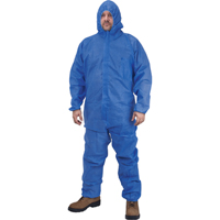 Hooded Coveralls, Medium, Blue, SMS Ottawa Fastener Supply
