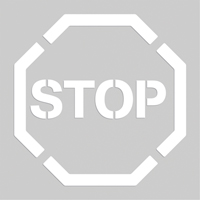 Floor Marking Stencils - Stop, Pictogram, 20" x 20" SEK519 | Ottawa Fastener Supply