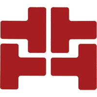 Floor Corner Marks, T, 5" L x 2" W, Red, Polyester Ottawa Fastener Supply