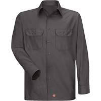 Long Sleeve Ripstop Shirt, Men's, 3X-Large, Charcoal Ottawa Fastener Supply