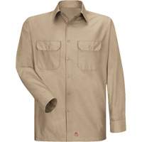 Long Sleeve Ripstop Shirt, Men's, 3X-Large, Khaki Ottawa Fastener Supply