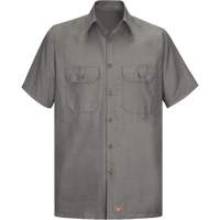 Short Sleeve Ripstop Shirt, Men's, 3X-Large, Grey Ottawa Fastener Supply