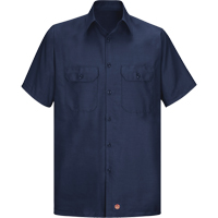 Chemise à manches courtes en tissu indéchirable, Hommes, 3T-Grand, Bleu marine SEU270 | Ottawa Fastener Supply