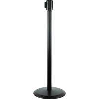 Slimline TensaBarrier&reg; Receiver Post, 38" High, Black Ottawa Fastener Supply
