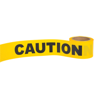 "Caution" Barricade Tape, English, 3" W x 300' L, 1.5 mils, Black on Yellow SFJ602 | Ottawa Fastener Supply